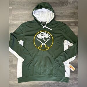 Buffalo Sabres Irish St Patrick’s Hoodie all Embroidered Large-2xl Only